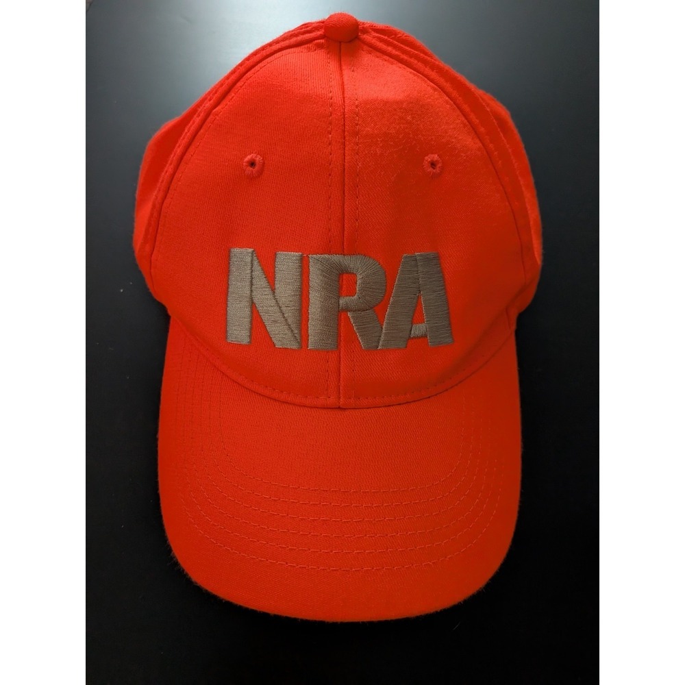 NRA Hat Safety Orange Tan Iowa Straw Poll‎ 2011 Strapback OSFM